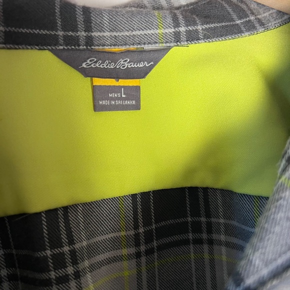 Eddie Bauer Men's Button Down Flannel Shirt - Size Large - Long-Sleeved - Picture 4 of 6
